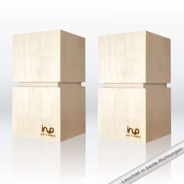 inup Sauna LED Leuchten Holz-Design, Set Duett+