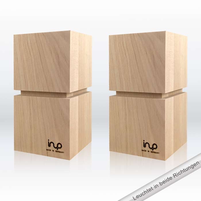 inup Sauna LED Leuchten Holz-Design, Set Duett+