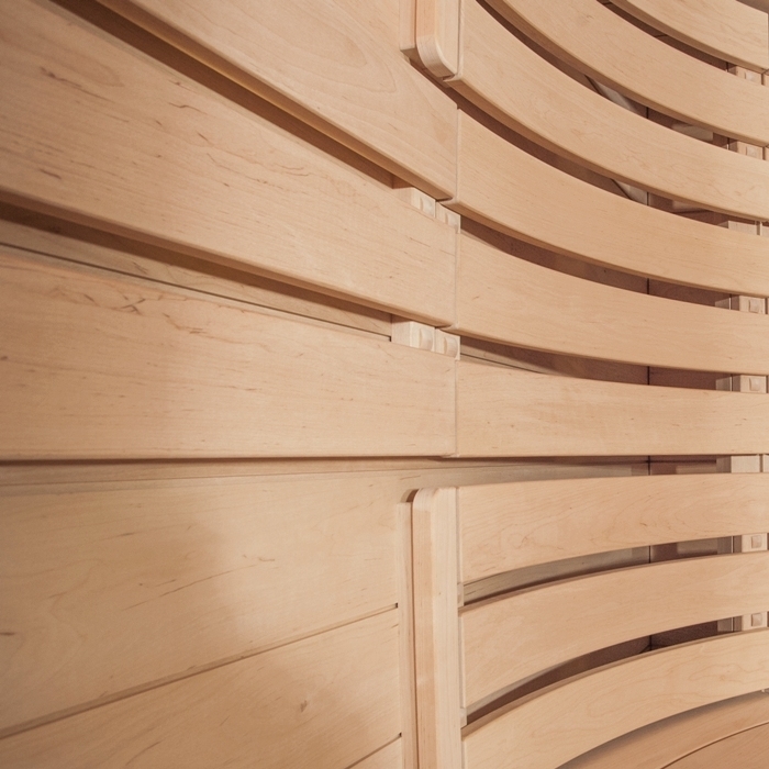 Saunabanktatte aus Erlenholz