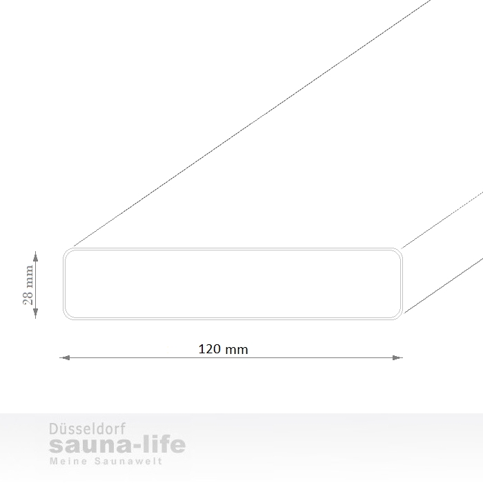 Sauna - Banklatten Espenholz 28 x 120 mm