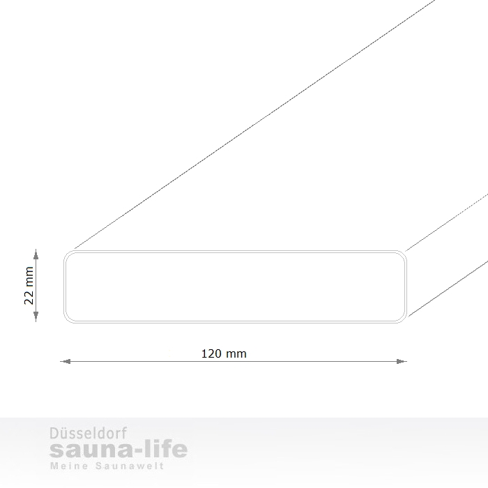 Sauna - Banklatten Espenholz 22 x 120 mm