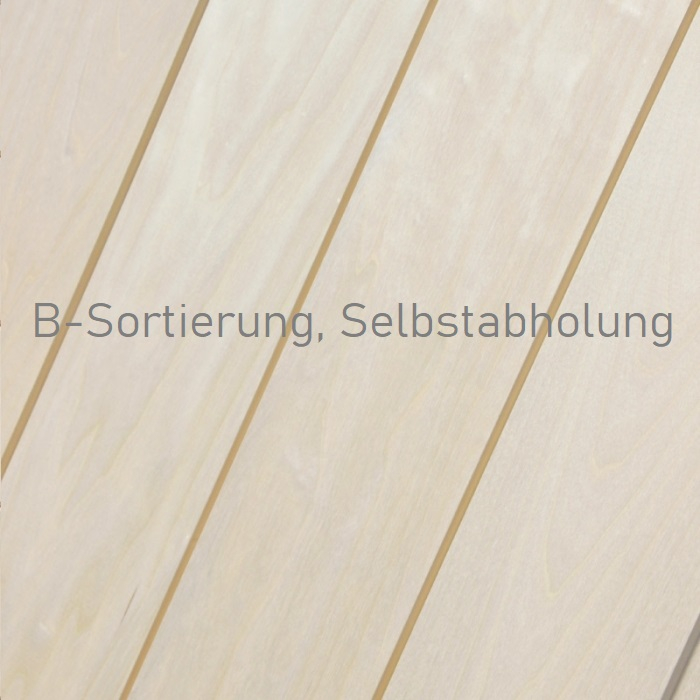 Saunaprofilholz Espe 15x120x2200mm B-Sortierung