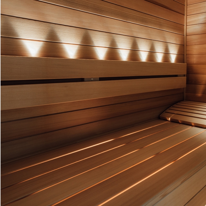 Saunabanktatte aus Erlenholz