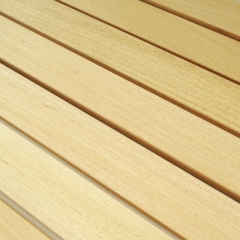 Abachi Saunabanklatten, 25x80x2200mm